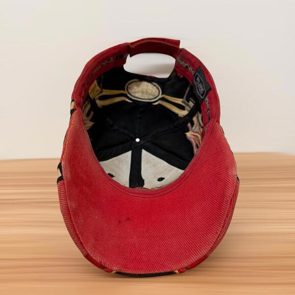 Vintage Polaris Fire One Flame Racing Embroidered Adjustable Cap Hat Adult Men’s - Picture 7 of 9